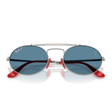 Ray-Ban Okulary Przeciwsłoneczne RB3775M F001S2 Ferrari Gunmetal/Niebieskie Unisex Polaryzowane 5