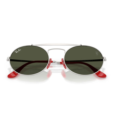 Ray-Ban Okulary Przeciwsłoneczne RB3775M F00731 Ferrari Srebrny/Zielony Unisex 6