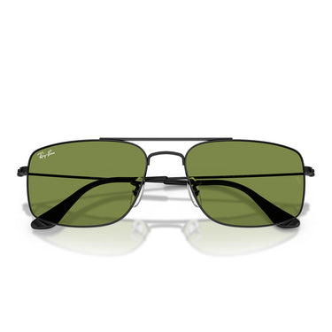Ray-Ban Occhiali da Sole RB3779 002/4E Explorer 3 Nero/Verde Unisex 5
