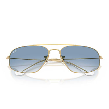 Ray-Ban Occhiali da Sole RB3780 001/3F Oro Arista/Trasparente Sfumato Blu Unisex 5