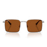 Ray-Ban Occhiali da Sole RB3782 004 73 Idan Gunmetal Marrone Scuro Unisex 