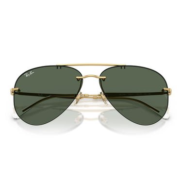 Ray-Ban Occhiali da Sole RB3791 001 71 Oro Arista Verde Scuro Unisex 5