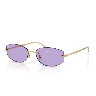 Ray-Ban Occhiali da Sole RB3792 001 1A Oro Arista Viola Unisex 2