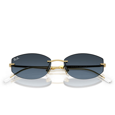 Ray-Ban Occhiali da Sole RB3792 001 4C Oro Arista Blu Sfumato Unisex 5