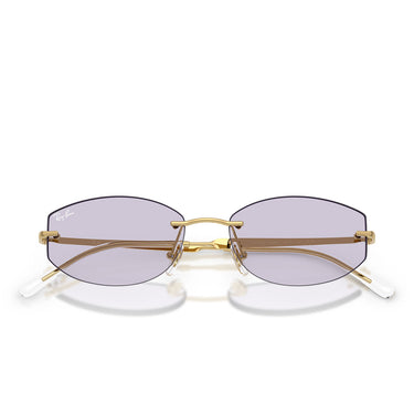 Ray-Ban Occhiali da Sole RB3792 001 MH Oro Arista Ametista Unisex Fotocromatici 6