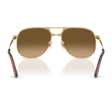 Ray-Ban Occhiali da Sole RB3793 001 M2 Bill Max Oro Arista Marrone Sfumato Unisex Polarizzati  4