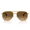 Ray-Ban Occhiali da Sole RB3793 001 M2 Bill Max Oro Arista Marrone Sfumato Unisex Polarizzati  