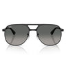 Ray-Ban Occhiali da Sole RB3793 002 71 Bill Max Nero Grigio Chiaro Sfumato Unisex 