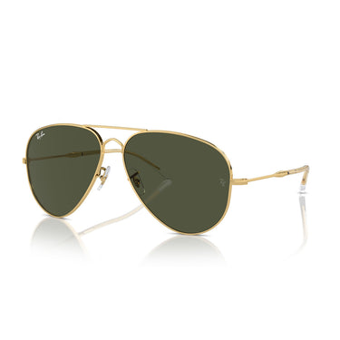Ray-Ban Okulary Przeciwsłoneczne RB3825 001/31 Old Aviator Złoto/Zielony Unisex 2