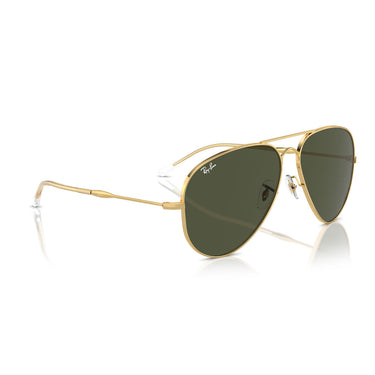 Ray-Ban Okulary Przeciwsłoneczne RB3825 001/31 Old Aviator Złoto/Zielony Unisex 5