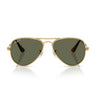 Ray-Ban Okulary Przeciwsłoneczne RB3925 001 58 Aviator Max Złoto Arista Zielony Unisex Polaryzowane 1