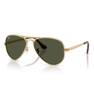 Ray-Ban Okulary Przeciwsłoneczne RB3925 001/31 Aviator Max Złoto Arista/Zielony Unisex 2