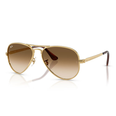 Ray-Ban Okulary Przeciwsłoneczne RB3925 001/51 Aviator Max Złoto Arista/Brązowy Przezroczysty Gradient Unisex 2