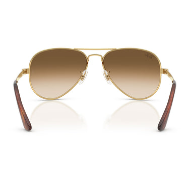 Ray-Ban Okulary Przeciwsłoneczne RB3925 001/51 Aviator Max Złoto Arista/Brązowy Przezroczysty Unisex 4