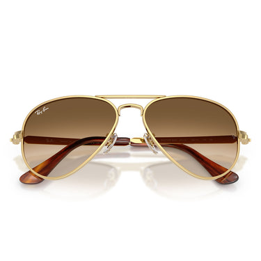 Ray-Ban Okulary Przeciwsłoneczne RB3925 001/51 Aviator Max Złoto Arista/Brązowy Przezroczysty Unisex 6