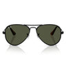 Ray-Ban Okulary Przeciwsłoneczne RB3925 002/31 Aviator Max Czarny/Zielony Unisex