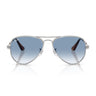 Ray-Ban Okulary Przeciwsłoneczne RB3925 003 3F Aviator Max Srebrny Przezroczysty Niebieski Gradient Unisex 3