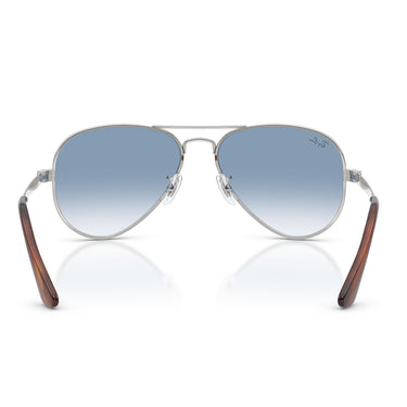 Ray-Ban Okulary Przeciwsłoneczne RB3925 003 3F Aviator Max Srebrny Przezroczysty Gradient Niebieski Unisex