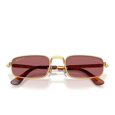 Ray-Ban Occhiali da Sole RB3927 001 AF x ASAP Rocky Oro Arista Viola Unisex Polarizzati  5