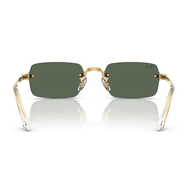 Ray-Ban Occhiali da Sole RB3928 001 71 x ASAP Rocky Oro Arista Verde Scuro Unisex  4