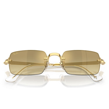Ray-Ban Occhiali da Sole RB3928 001 7I x ASAP Rocky Oro Arista Marrone Specchiato Unisex  5