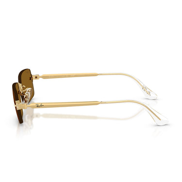 Ray-Ban Occhiali da Sole RB3928 001 83 x ASAP Rocky Oro Arista Marrone Scuro Unisex Polarizzati  3