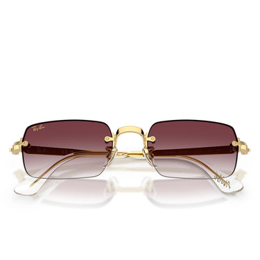 Ray-Ban Occhiali da Sole RB3928 001 8H x ASAP Rocky Oro Arista Viola Sfumato Unisex  5