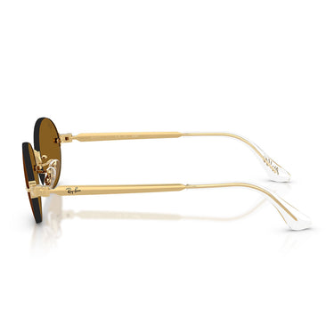 Ray-Ban Occhiali da Sole RB3929 001 83 x ASAP Rocky Oro Arista Marrone Scuro Unisex Polarizzati 3
