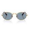 Ray-Ban Occhiali da Sole RB3931 001 56 x ASAP Rocky Oro Arista Blu Unisex