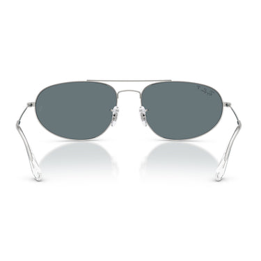 Ray-Ban Okulary Przeciwsłoneczne RB3945 003/3R Srebrny/Ciemnoniebieski Unisex Polaryzowane 3