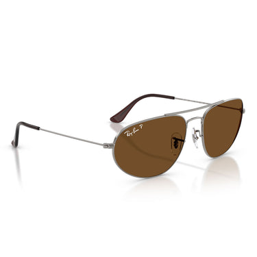 Ray-Ban Okulary Przeciwsłoneczne RB3945 004 57 Gunmetal Marrone Unisex Polarizzati 5