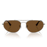 Ray-Ban Okulary Przeciwsłoneczne RB3945 004 57 Gunmetal Marrone Unisex Polarizzati