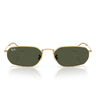 Ray-Ban Okulary Przeciwsłoneczne RB3947 001/31 Złoto Arista/Zielony Unisex