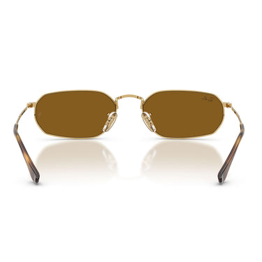 Ray-Ban Okulary Przeciwsłoneczne RB3947 001/33 Złoto Arista/Brązowe Unisex 3