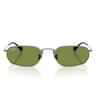 Ray-Ban Okulary Przeciwsłoneczne RB3947 004/4E Gunmetal/Zielone Unisex