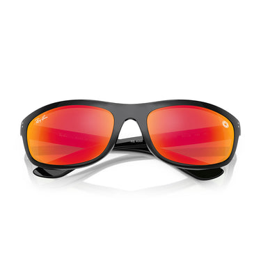 Ray-Ban Occhiali da Sole RB4089 68711D Balorama x Star Wars Nero Grigio Specchio Rosso Unisex 6