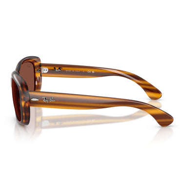 Ray-Ban Occhiali da Sole RB4101 820 C5 Jackie Ohh Marrone Striato Rosso Rosso Donna  3