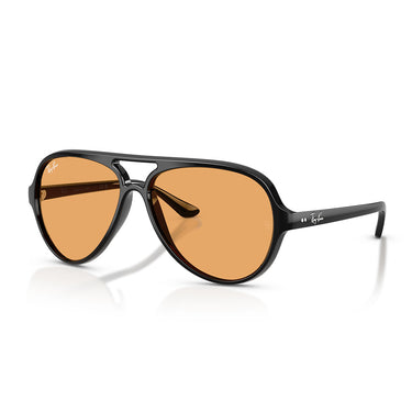 Ray-Ban Occhiali da Sole RB4125 601 33 Cats 5000 Nero Arancione Uomo 2