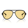 Ray-Ban Occhiali da Sole RB4125 601 R6 Cats 5000 Nero Giallo Uomo 