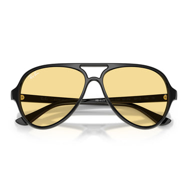 Ray-Ban Occhiali da Sole RB4125 601 R6 Cats 5000 Nero Giallo Uomo 5