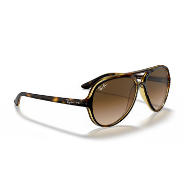Ray-Ban Occhiali da Sole RB4125 710 51 Cats 5000 Marrone Chiaro Marrone Chiaro Sfumato Uomo  5