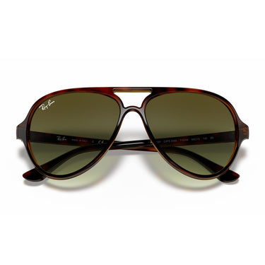 Ray-Ban Occhiali da Sole RB4125 710/A6 Cats 5000 Marrone Chiaro/Verde Chiaro Sfumato Uomo 4