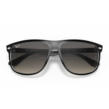 Ray-Ban Occhiali da Sole RB4147 603971 Boyfriend Nero Su Trasparente/Grigio Sfumato Unisex 5
