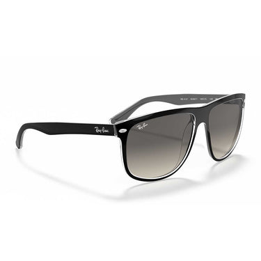 Ray-Ban Occhiali da Sole RB4147 603971 Boyfriend Nero Su Trasparente/Grigio Sfumato Unisex 4