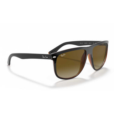 Ray-Ban Occhiali da Sole RB4147 609585 Boyfriend Nero Su Marrone/Marrone Sfumato Unisex 4