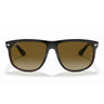 Ray-Ban Occhiali da Sole RB4147 609585 Boyfriend Nero Su Marrone/Marrone Sfumato Unisex