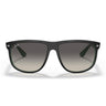 Ray-Ban Occhiali da Sole RB4147 656811 Boyfriend Nero Opaco su Verde/Grigio Sfumato Unisex