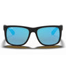 Ray-Ban Lunettes de Soleil RB4165 622/55 Justin Noir/Bleu Dégradé Unisexe