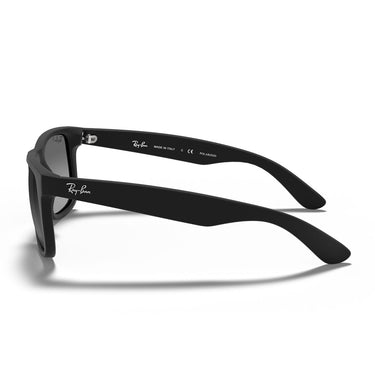 Ray-Ban Okulary Przeciwsłoneczne RB4165 622/T3 Justin Czarne/Jasnoszare Unisex Polaryzowane