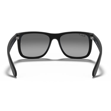 Ray-Ban Okulary Przeciwsłoneczne RB4165 622/T3 Justin Czarne/Jasnoszare Unisex Polaryzowane